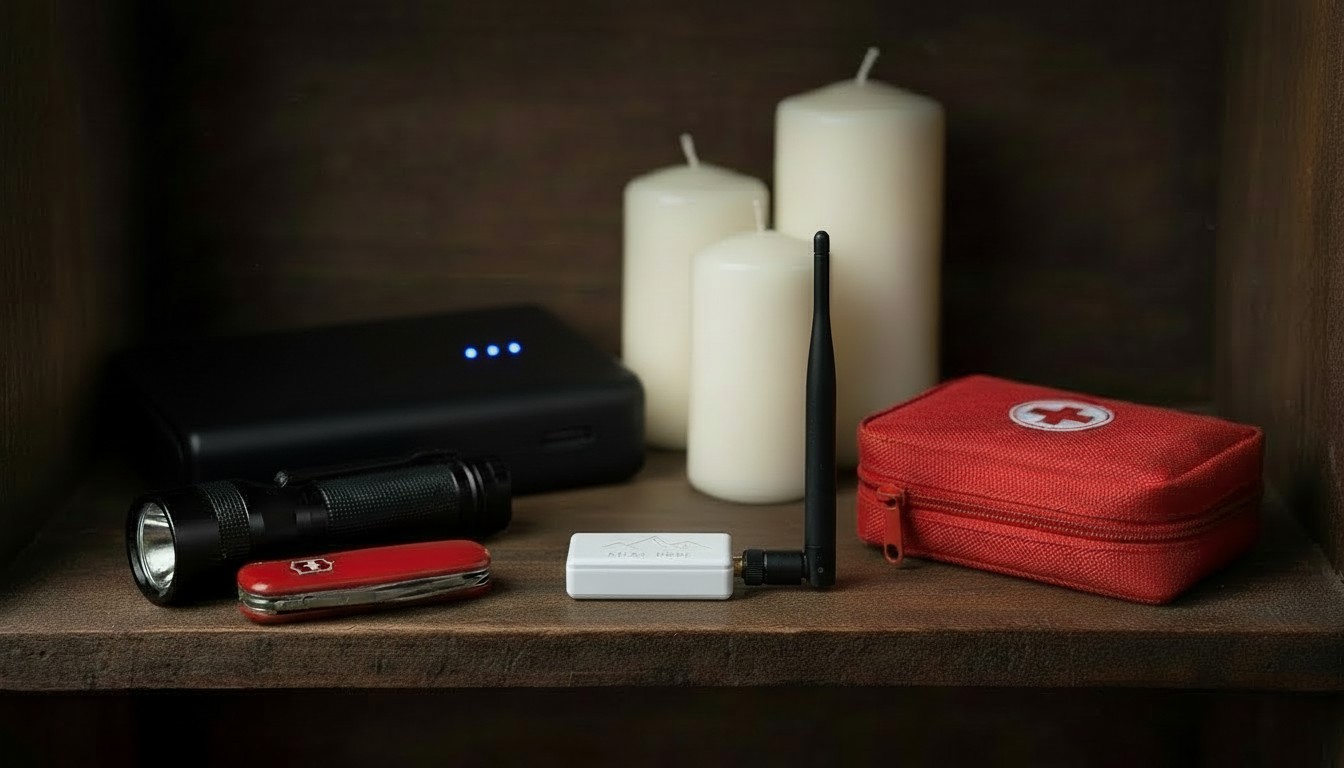 ATLAS NODE included in an emergency preparedness kit